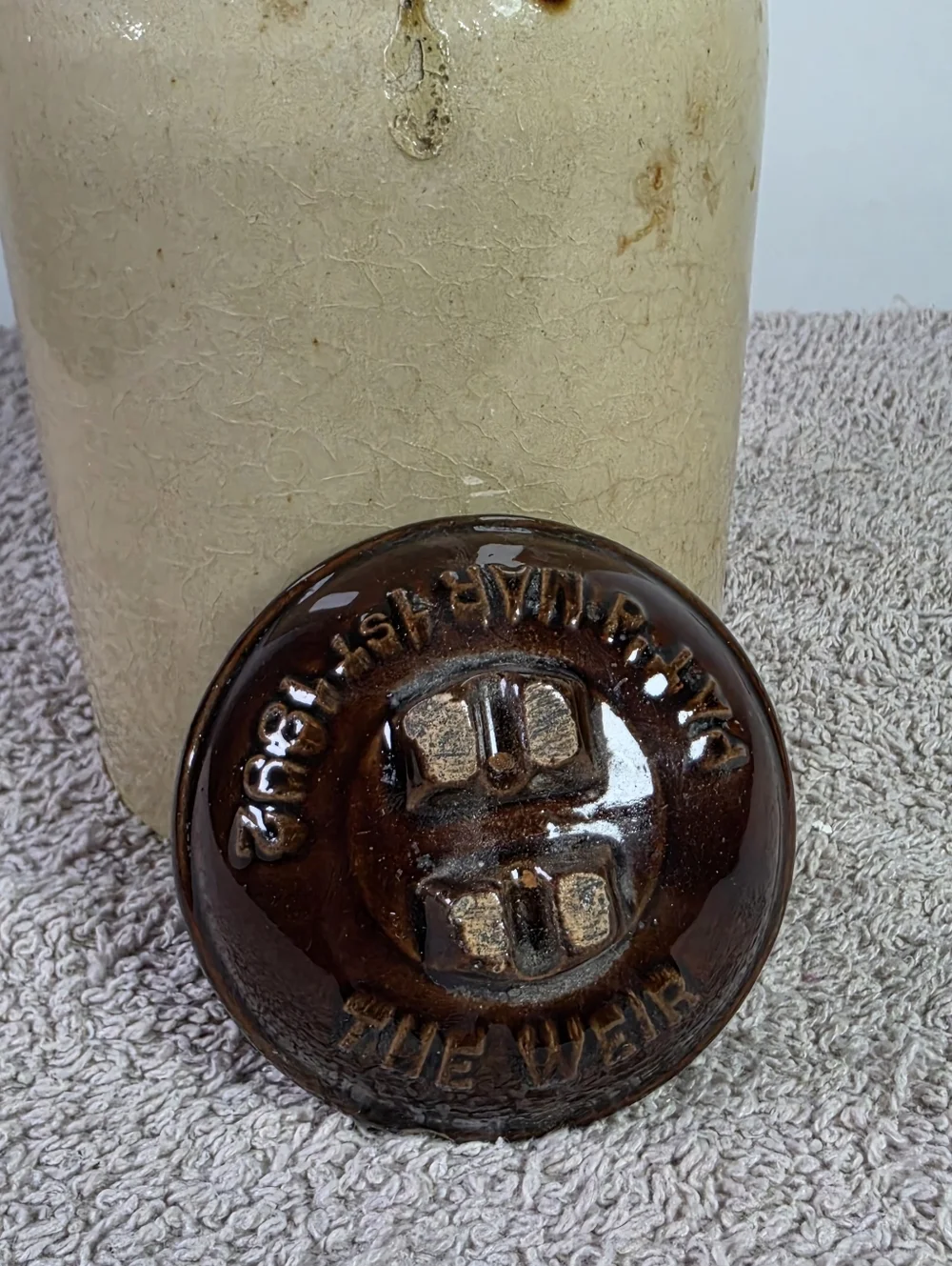 Antique Weir Pottery Canning Jar